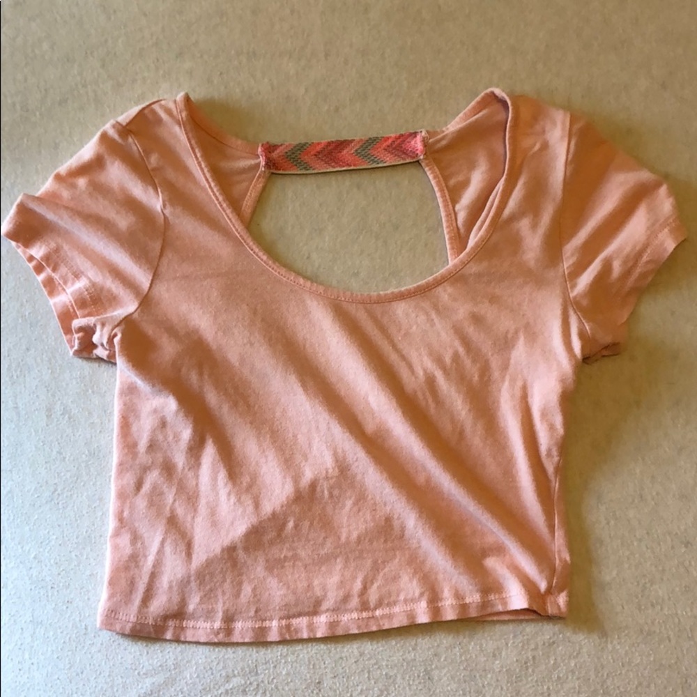 Bozzolo Peach T-shirt crop top